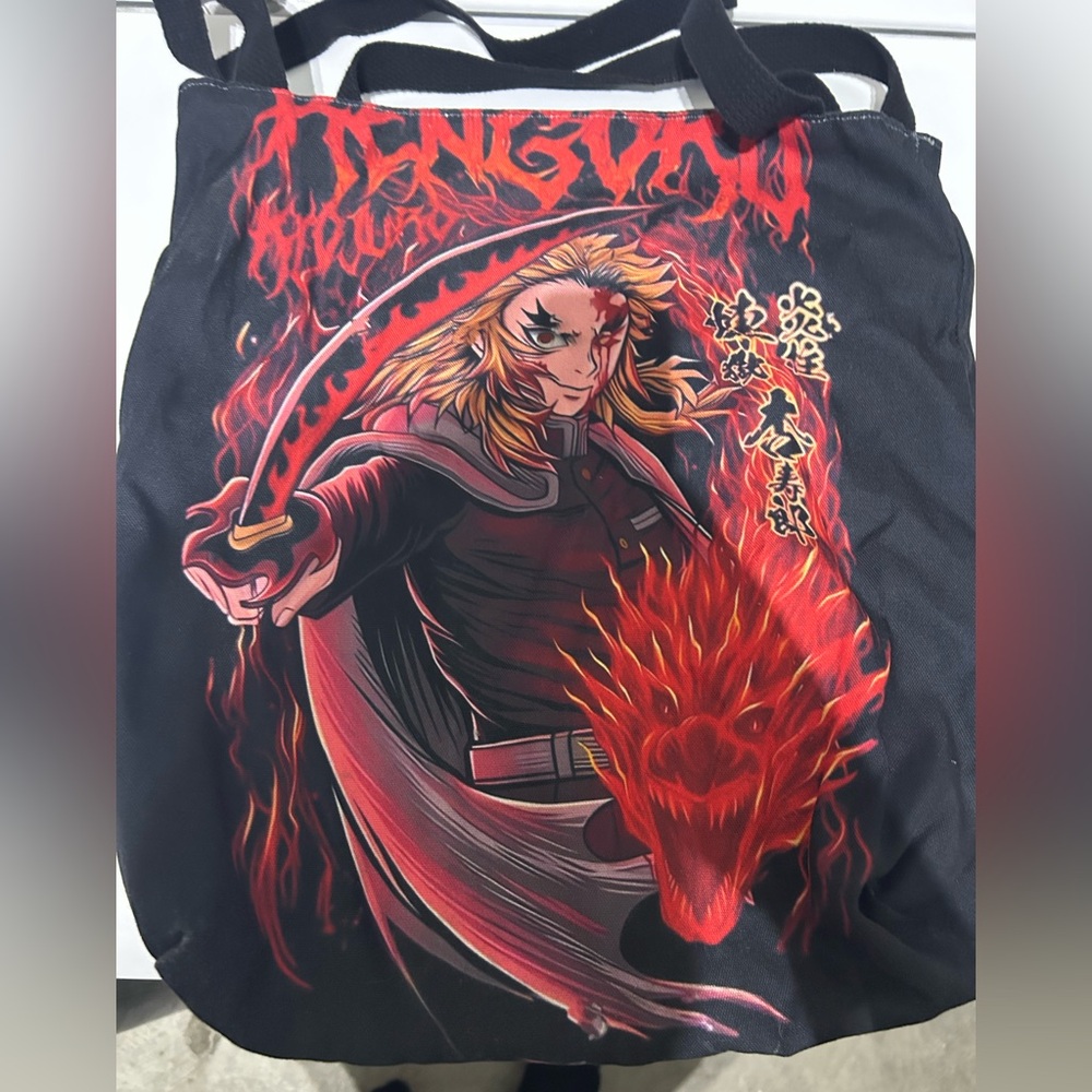 Demon Slayer Rengoku Tote Bag Halloween